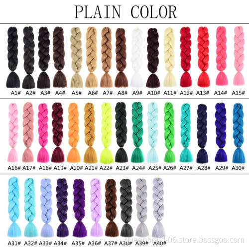 Hair Braiding Supplies Single Color Braiding Hair 100g Synthetic Super Jumbo Braids in South Africa